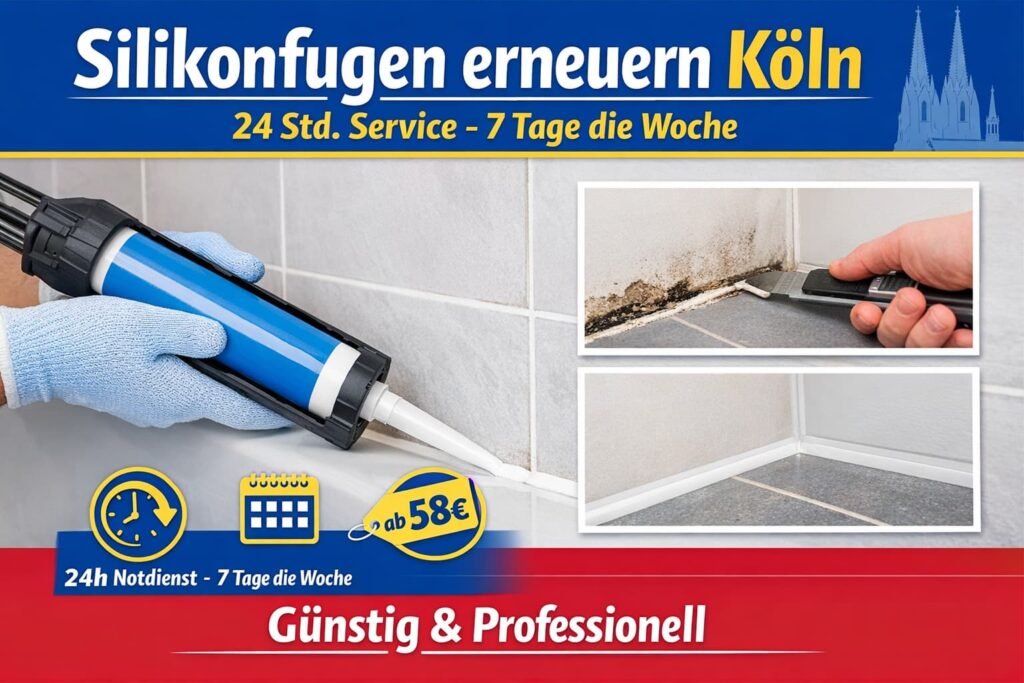 Silikonfugen erneuern Köln