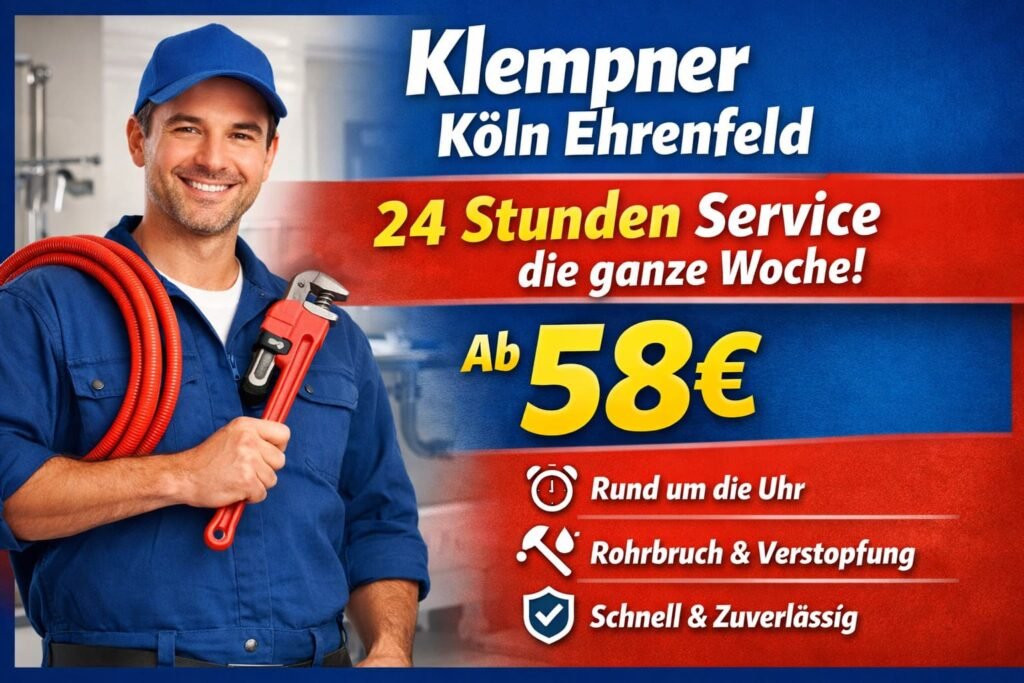 Klempner Köln Ehrenfeld