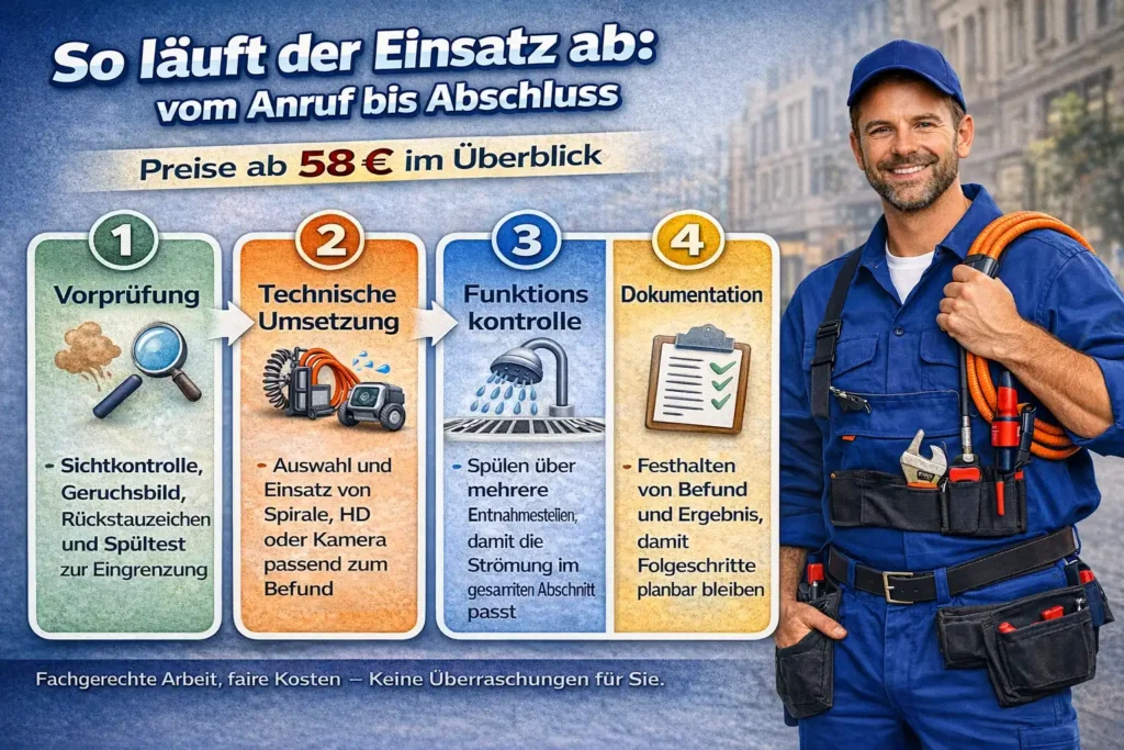 So läuft der Einsatz ab: vom Anruf bis Abschluss