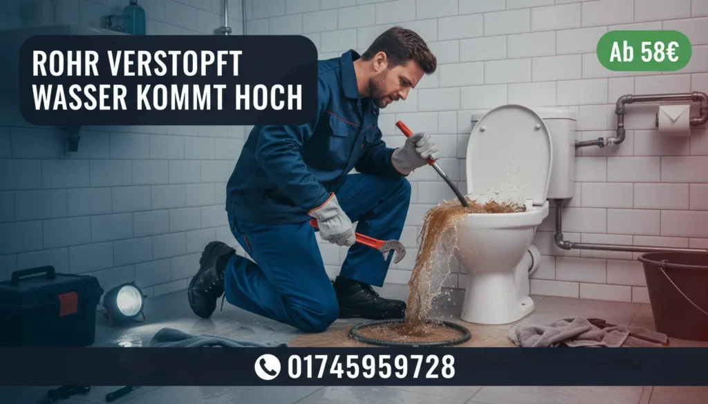 rohr verstopft wasser kommt hoch