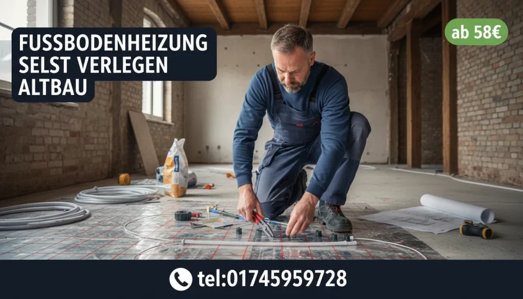 fußbodenheizung selbst verlegen altbau