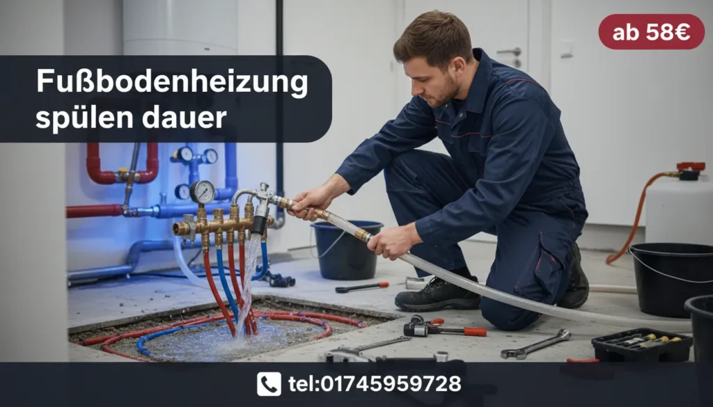 fußbodenheizung spülen dauer