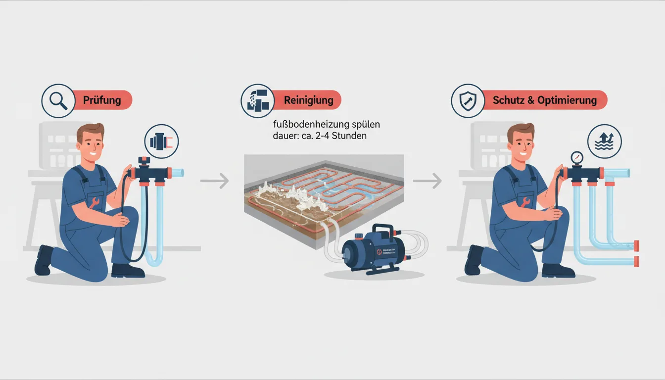 fußbodenheizung spülen dauer – Lösung