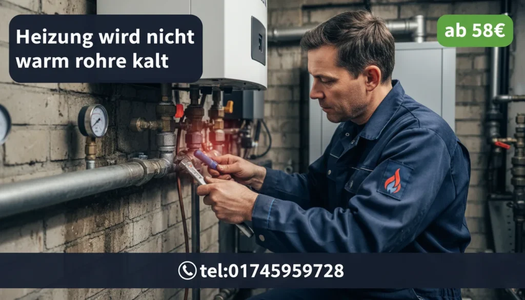 heizung wird nicht warm rohre kalt