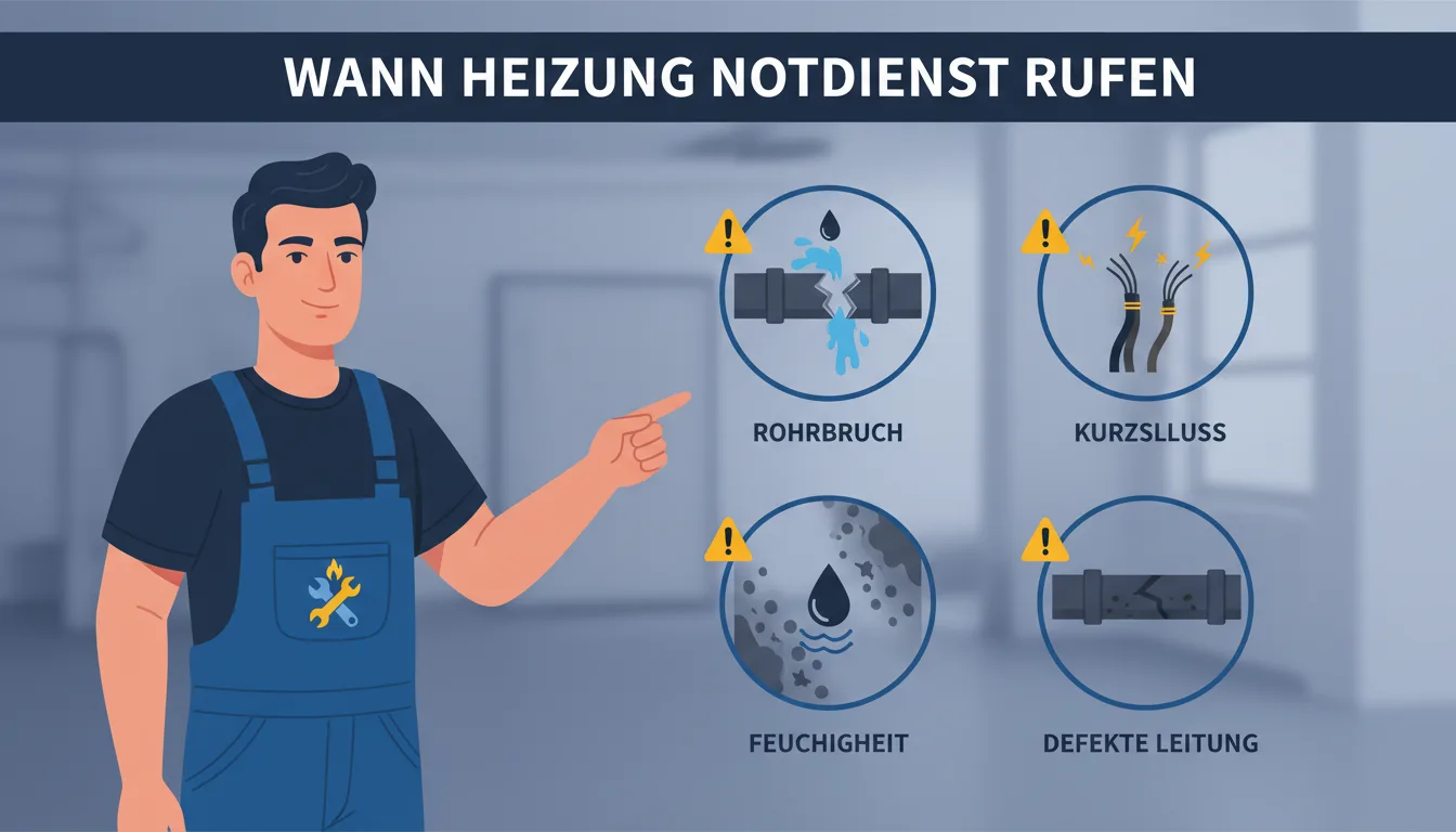 wann heizung notdienst rufen – Problem